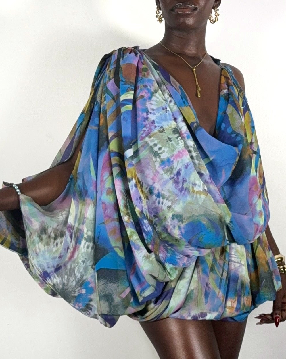 KUA blouse (Blue Quartz)