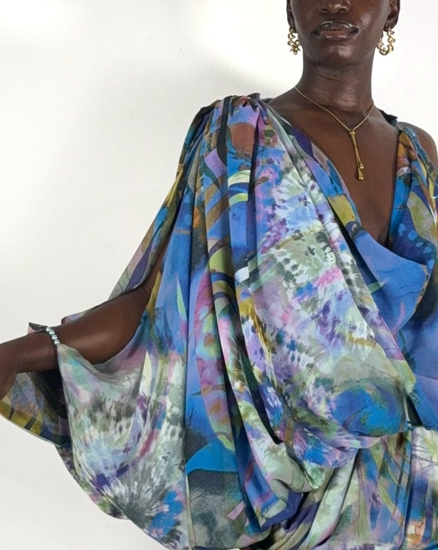 KUA blouse (Blue Quartz)